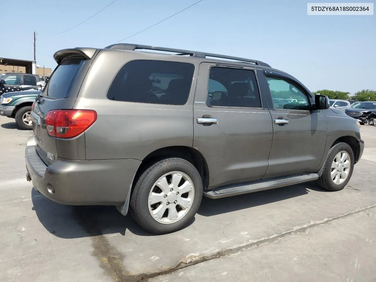 2008 Toyota Sequoia Limited VIN: 5TDZY68A18S002364 Lot: 62468284