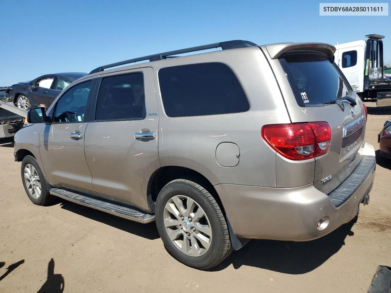 2008 Toyota Sequoia Limited VIN: 5TDBY68A28S011611 Lot: 69287614