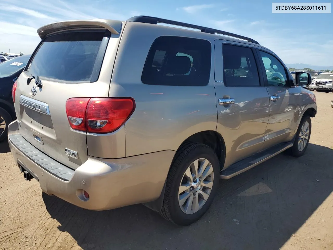 2008 Toyota Sequoia Limited VIN: 5TDBY68A28S011611 Lot: 69287614