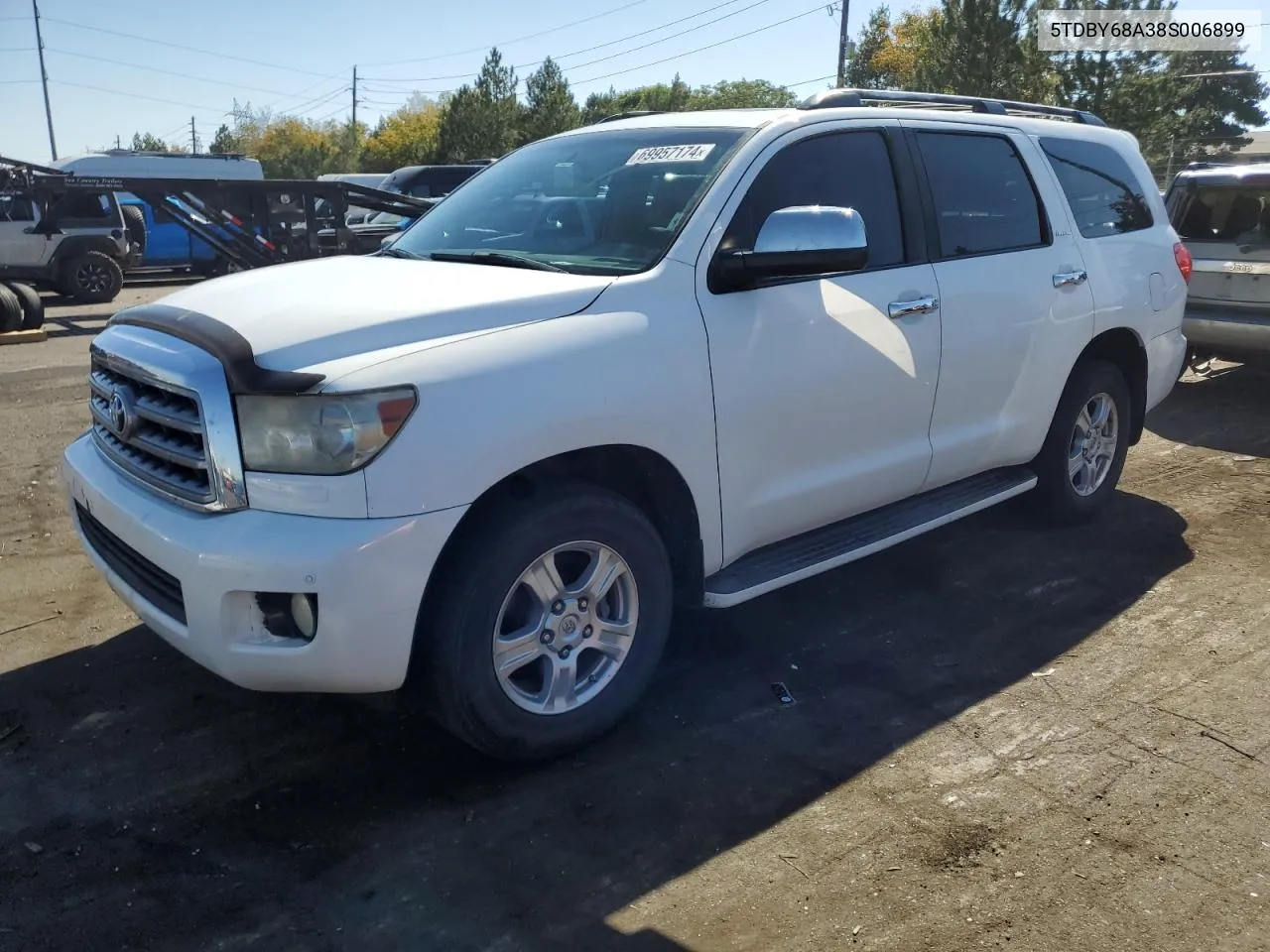 2008 Toyota Sequoia Limited VIN: 5TDBY68A38S006899 Lot: 69957174