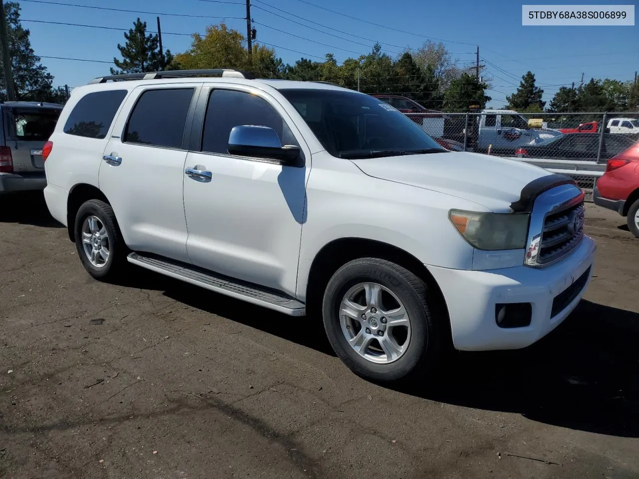 2008 Toyota Sequoia Limited VIN: 5TDBY68A38S006899 Lot: 69957174