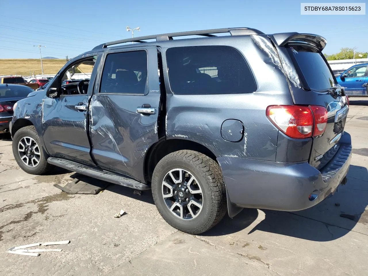 2008 Toyota Sequoia Limited VIN: 5TDBY68A78S015623 Lot: 70335564