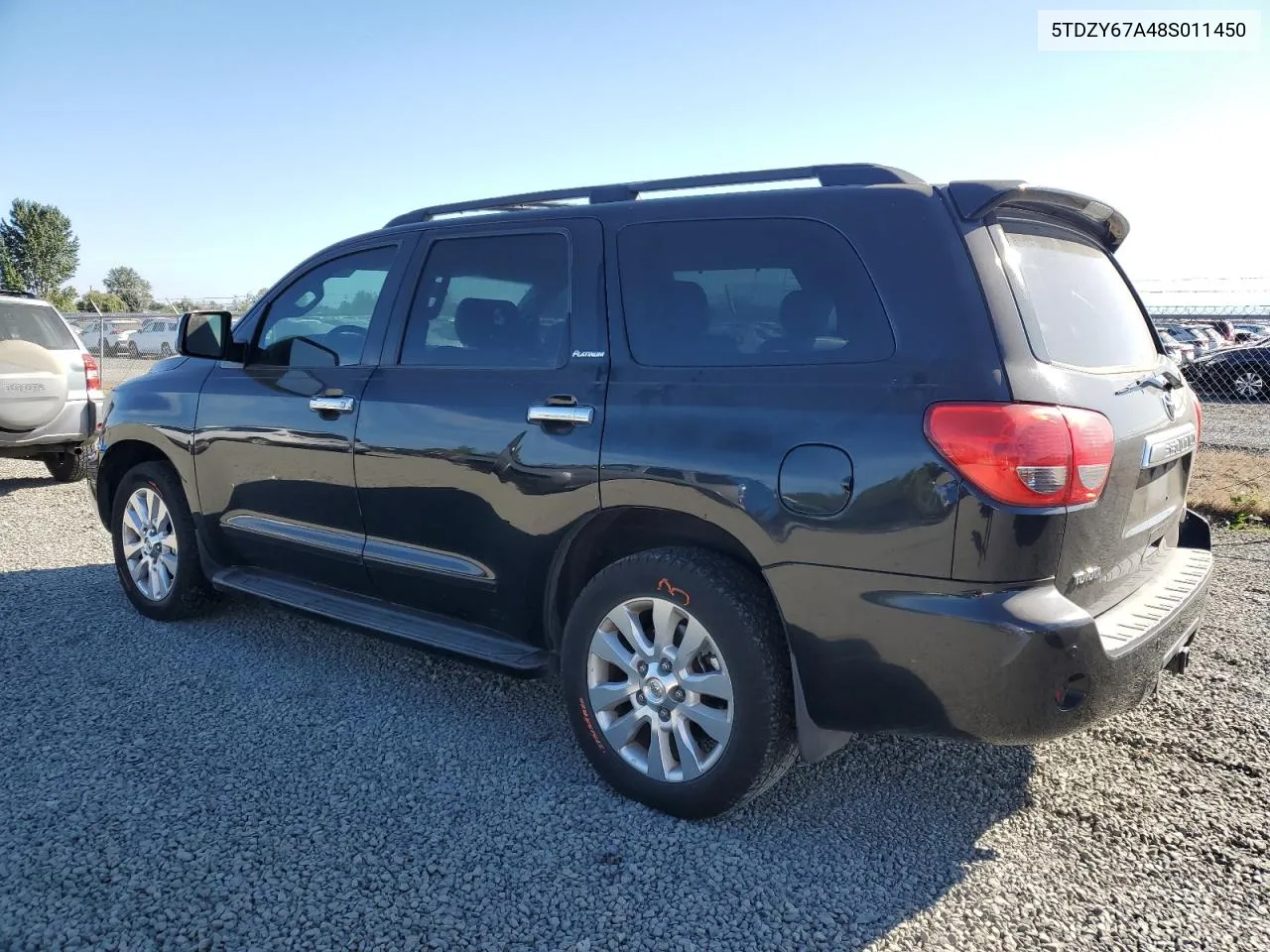 2008 Toyota Sequoia Platinum VIN: 5TDZY67A48S011450 Lot: 70909604