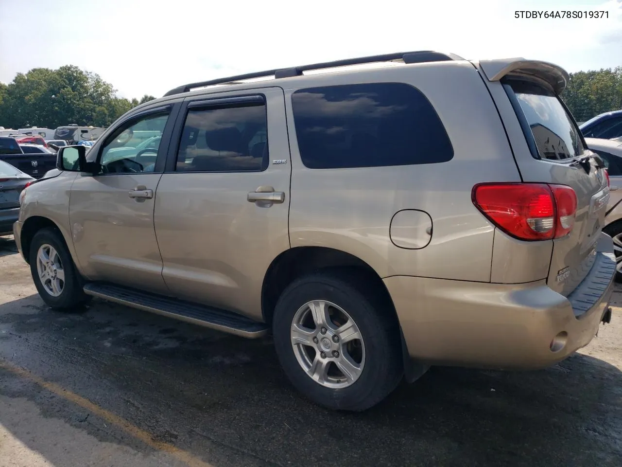 2008 Toyota Sequoia Sr5 VIN: 5TDBY64A78S019371 Lot: 70984604