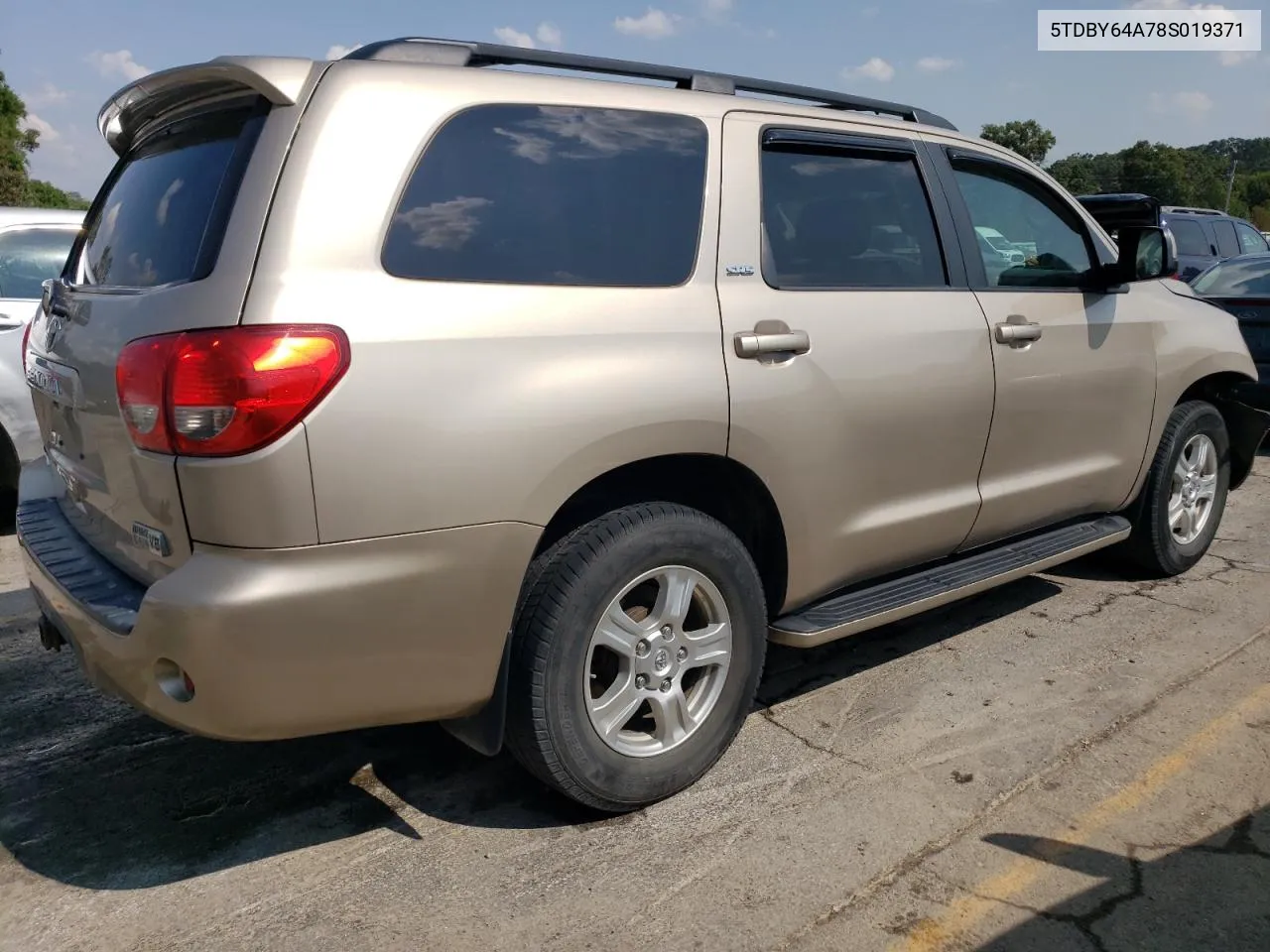 5TDBY64A78S019371 2008 Toyota Sequoia Sr5