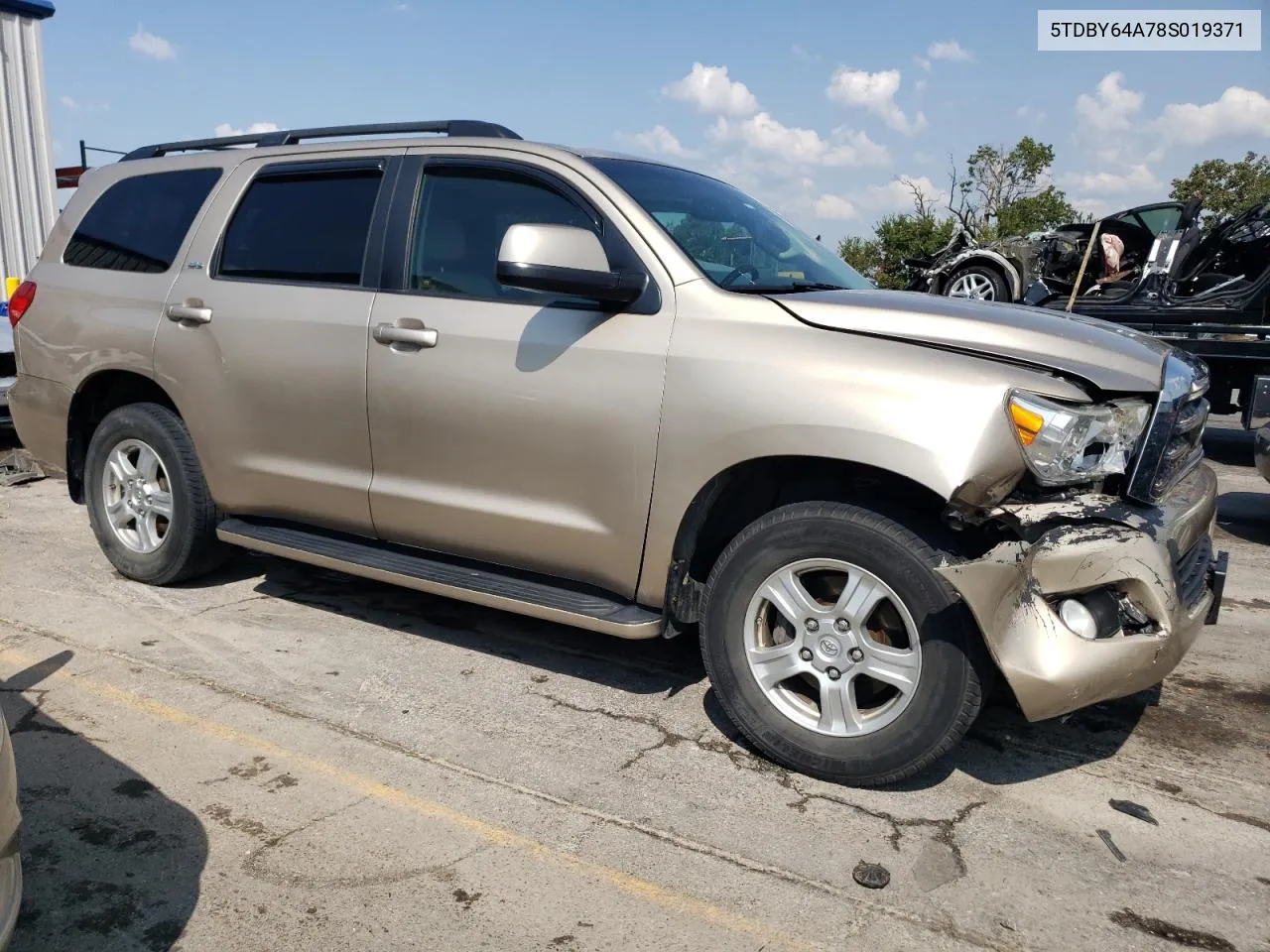 5TDBY64A78S019371 2008 Toyota Sequoia Sr5