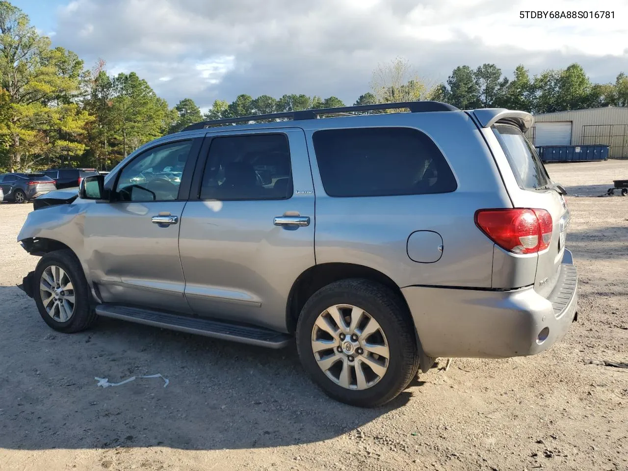 2008 Toyota Sequoia Limited VIN: 5TDBY68A88S016781 Lot: 73155224