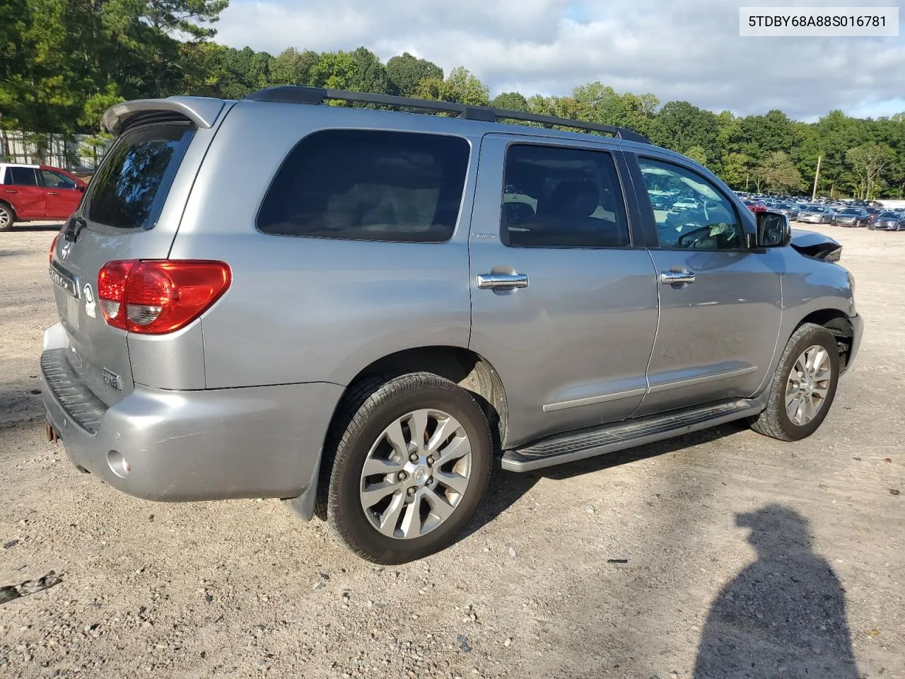 2008 Toyota Sequoia Limited VIN: 5TDBY68A88S016781 Lot: 73155224