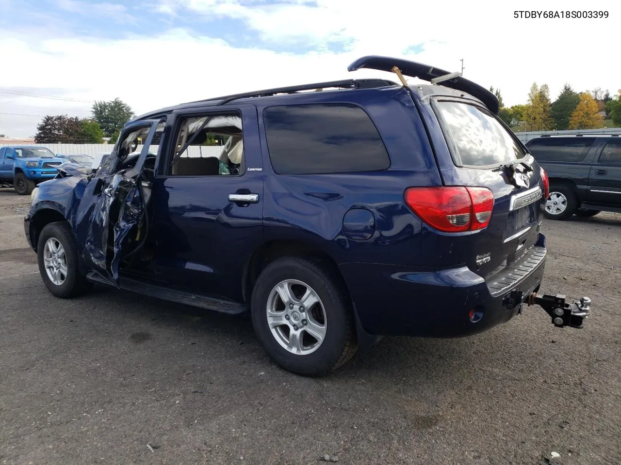 2008 Toyota Sequoia Limited VIN: 5TDBY68A18S003399 Lot: 73249674