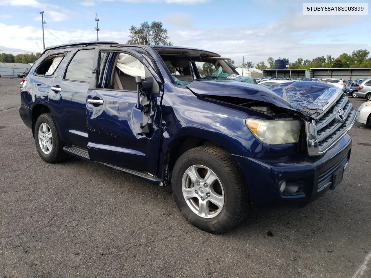 2008 Toyota Sequoia Limited VIN: 5TDBY68A18S003399 Lot: 73249674