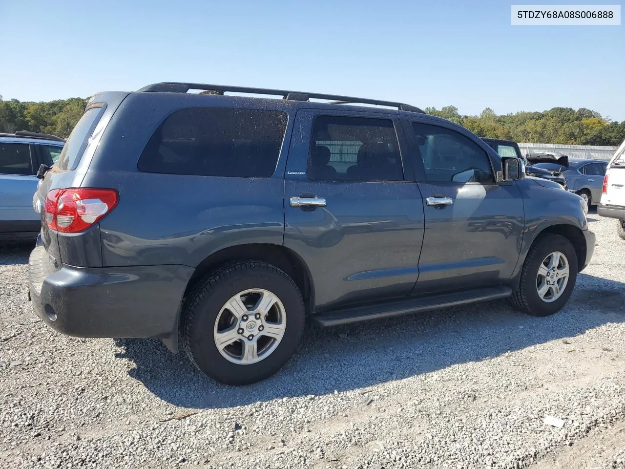 2008 Toyota Sequoia Limited VIN: 5TDZY68A08S006888 Lot: 74085944