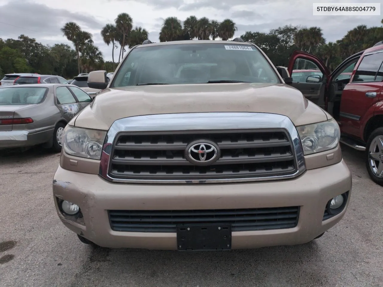 2008 Toyota Sequoia Sr5 VIN: 5TDBY64A88S004779 Lot: 74881064