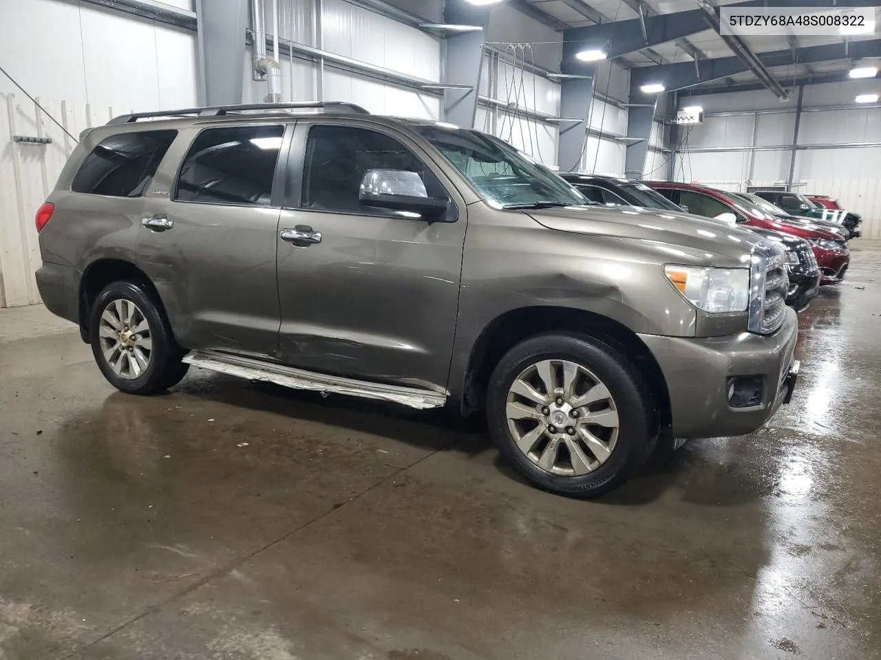 2008 Toyota Sequoia Limited VIN: 5TDZY68A48S008322 Lot: 75105804