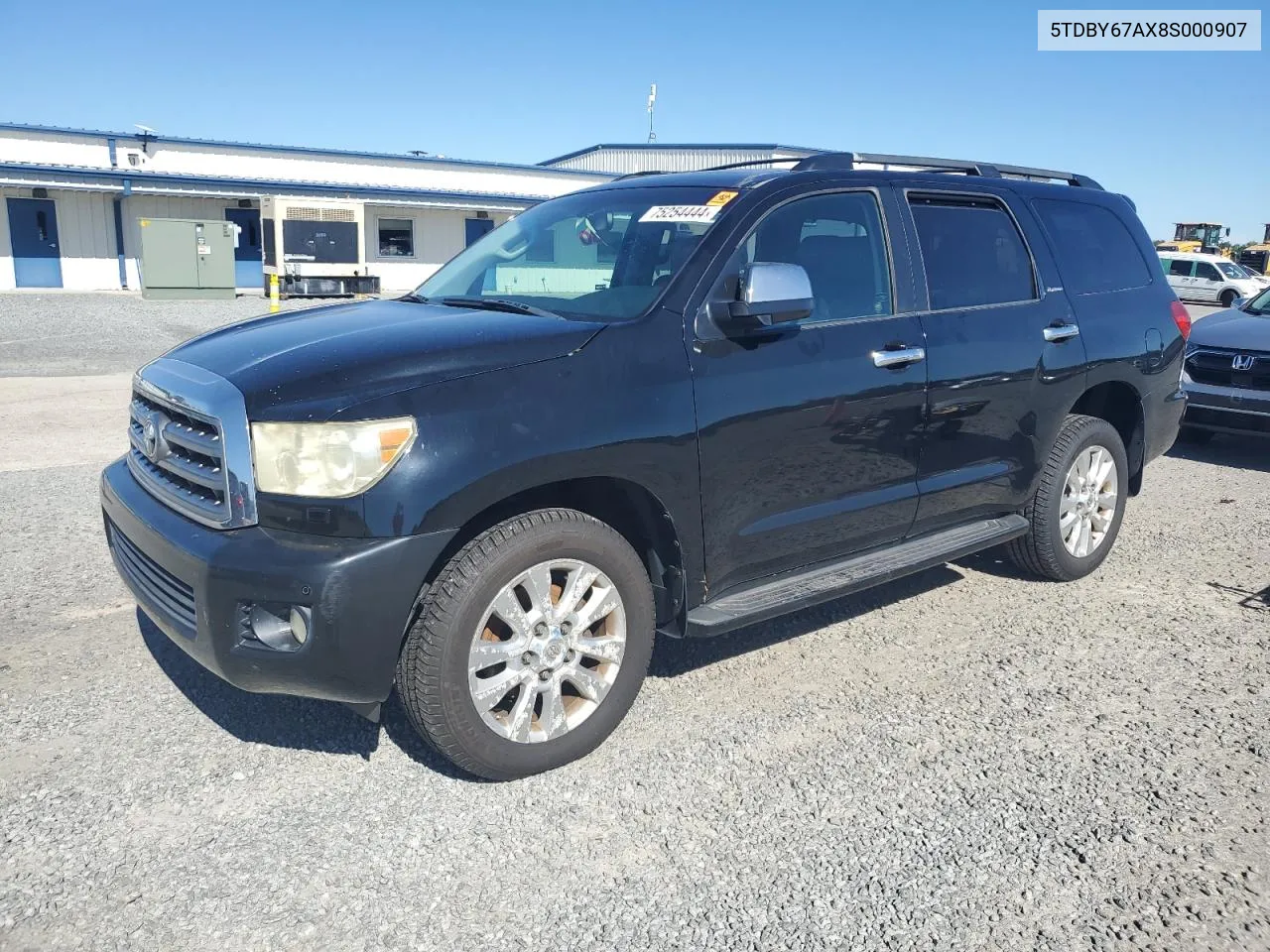 2008 Toyota Sequoia Platinum VIN: 5TDBY67AX8S000907 Lot: 75254444