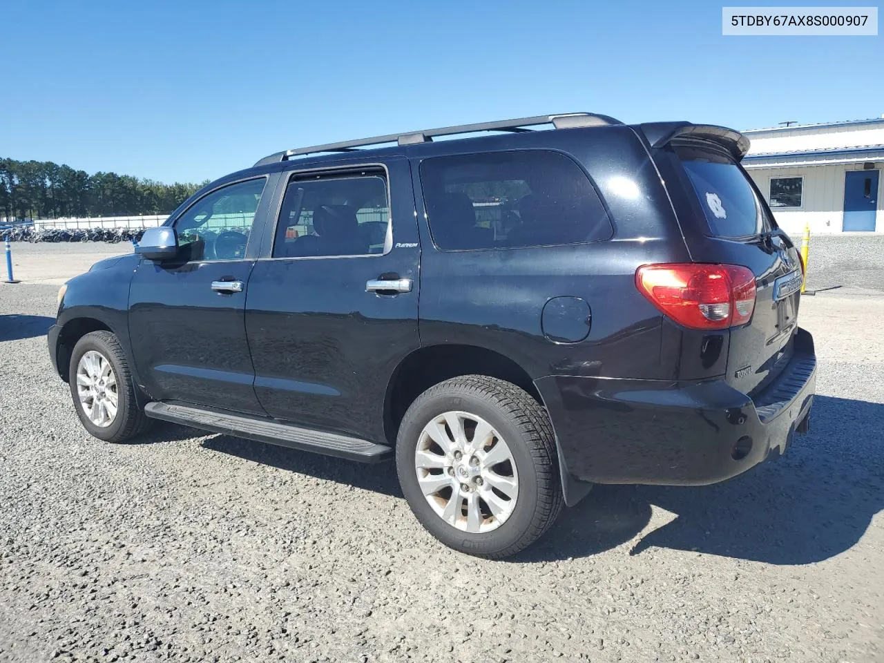 2008 Toyota Sequoia Platinum VIN: 5TDBY67AX8S000907 Lot: 75254444