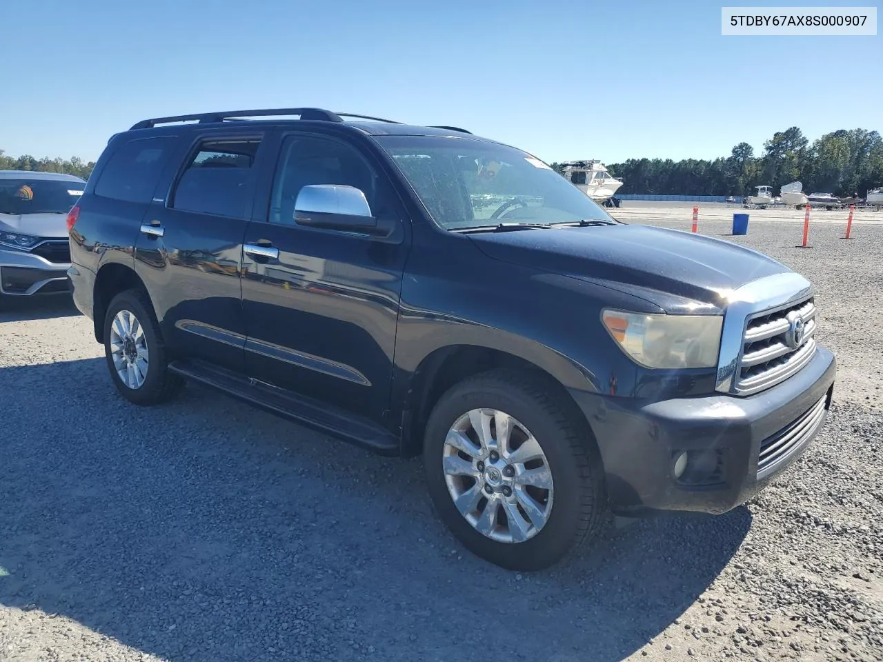 5TDBY67AX8S000907 2008 Toyota Sequoia Platinum