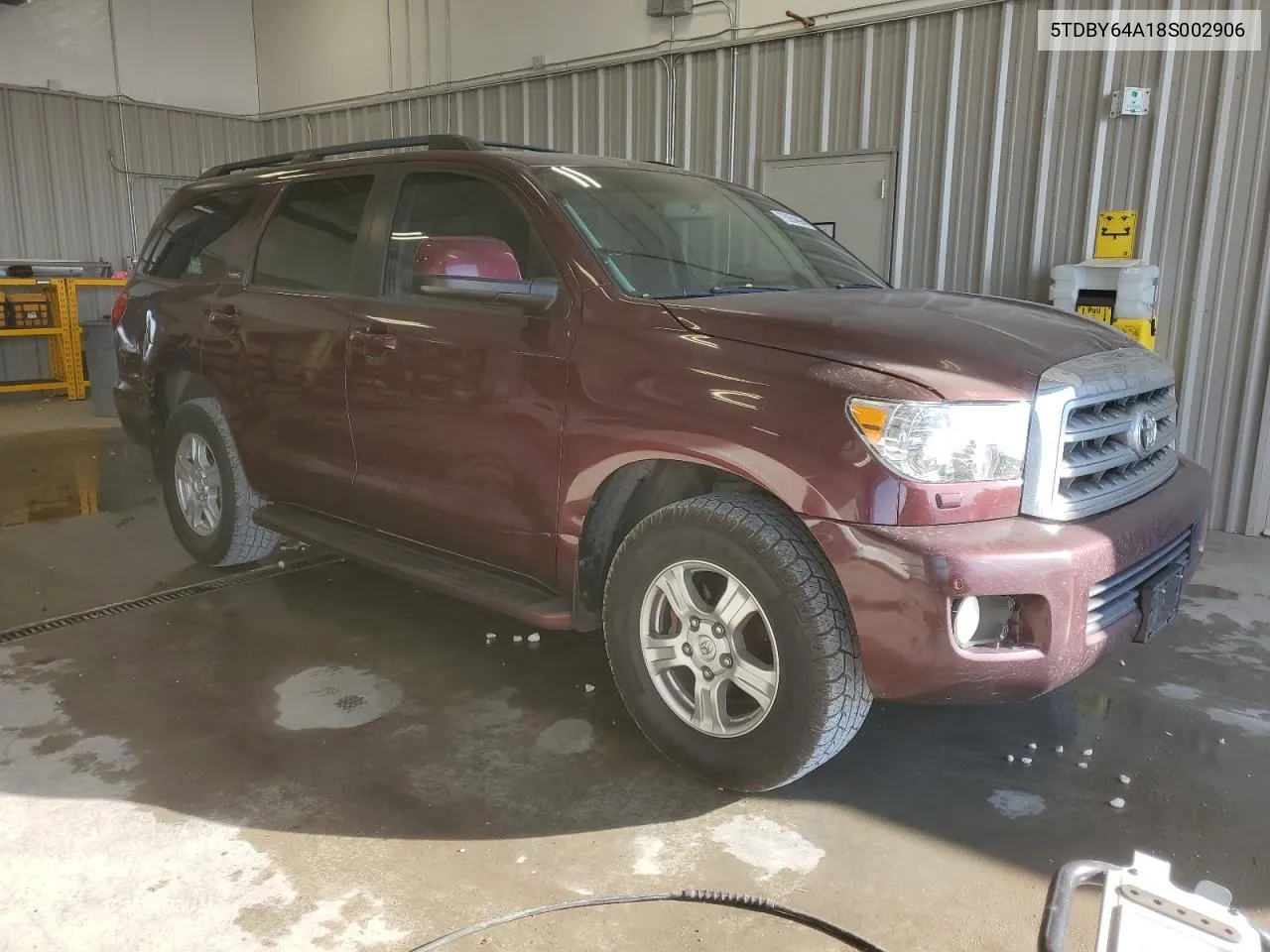 2008 Toyota Sequoia Sr5 VIN: 5TDBY64A18S002906 Lot: 75354894