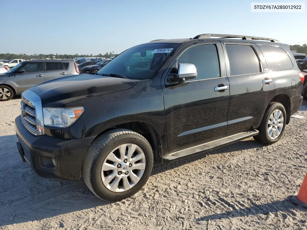 2008 Toyota Sequoia Platinum VIN: 5TDZY67A28S012922 Lot: 75565674