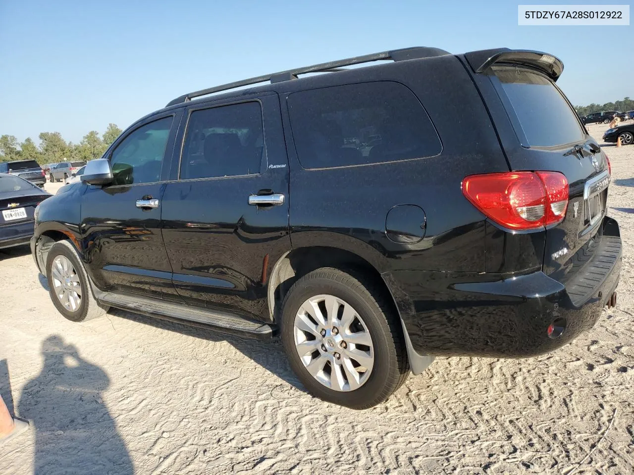 2008 Toyota Sequoia Platinum VIN: 5TDZY67A28S012922 Lot: 75565674