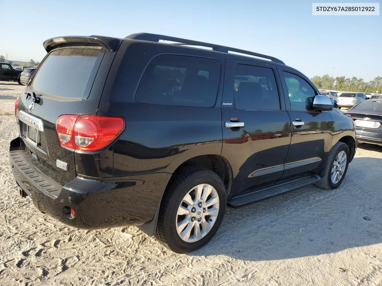 2008 Toyota Sequoia Platinum VIN: 5TDZY67A28S012922 Lot: 75565674