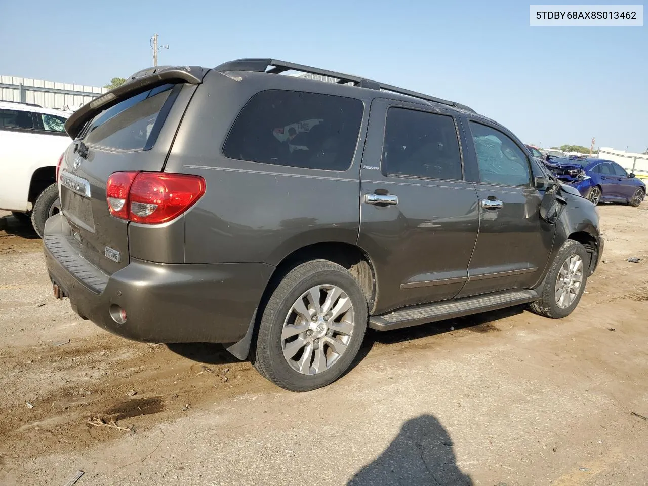 2008 Toyota Sequoia Limited VIN: 5TDBY68AX8S013462 Lot: 75807844