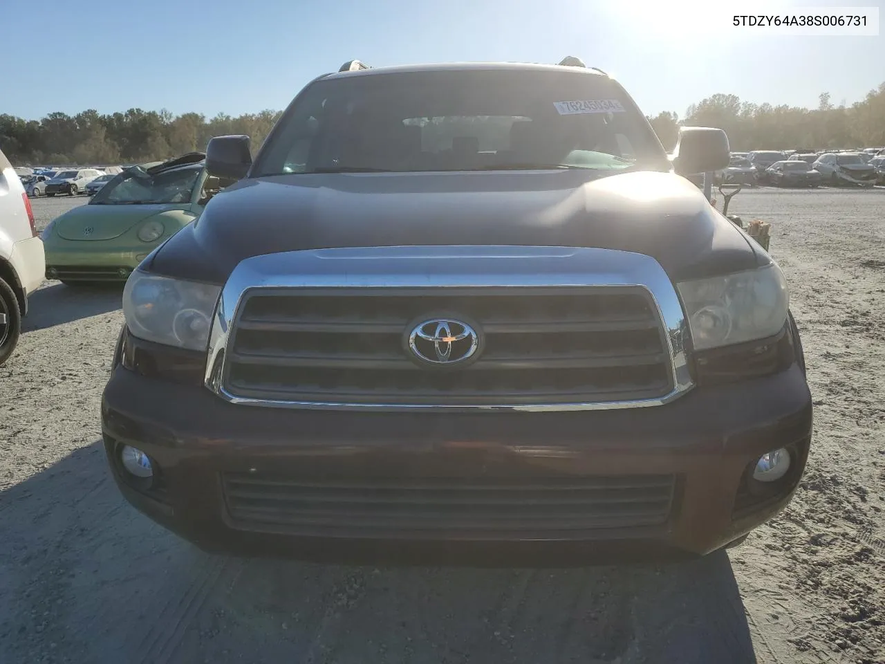 2008 Toyota Sequoia Sr5 VIN: 5TDZY64A38S006731 Lot: 76245034