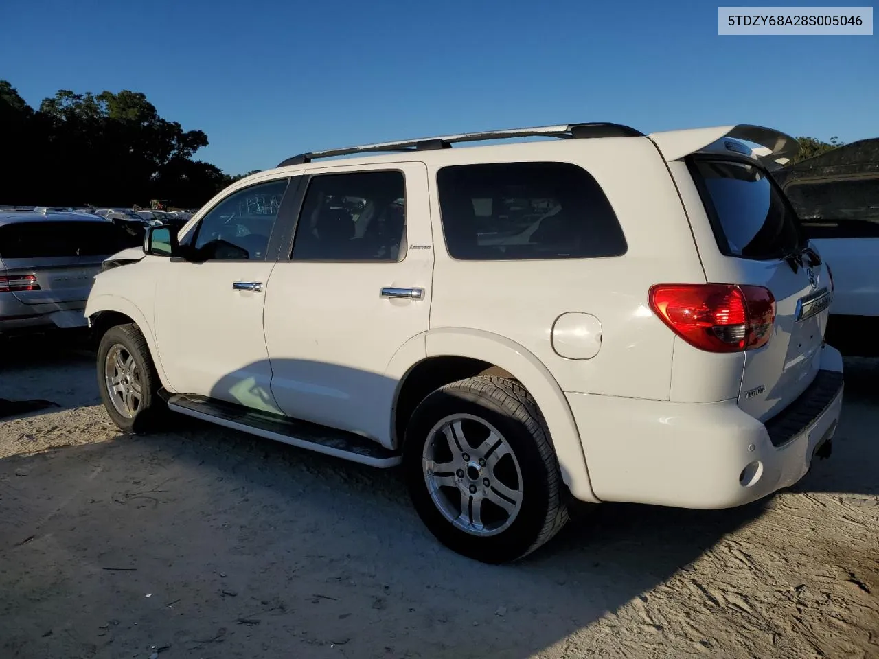 2008 Toyota Sequoia Limited VIN: 5TDZY68A28S005046 Lot: 76626794