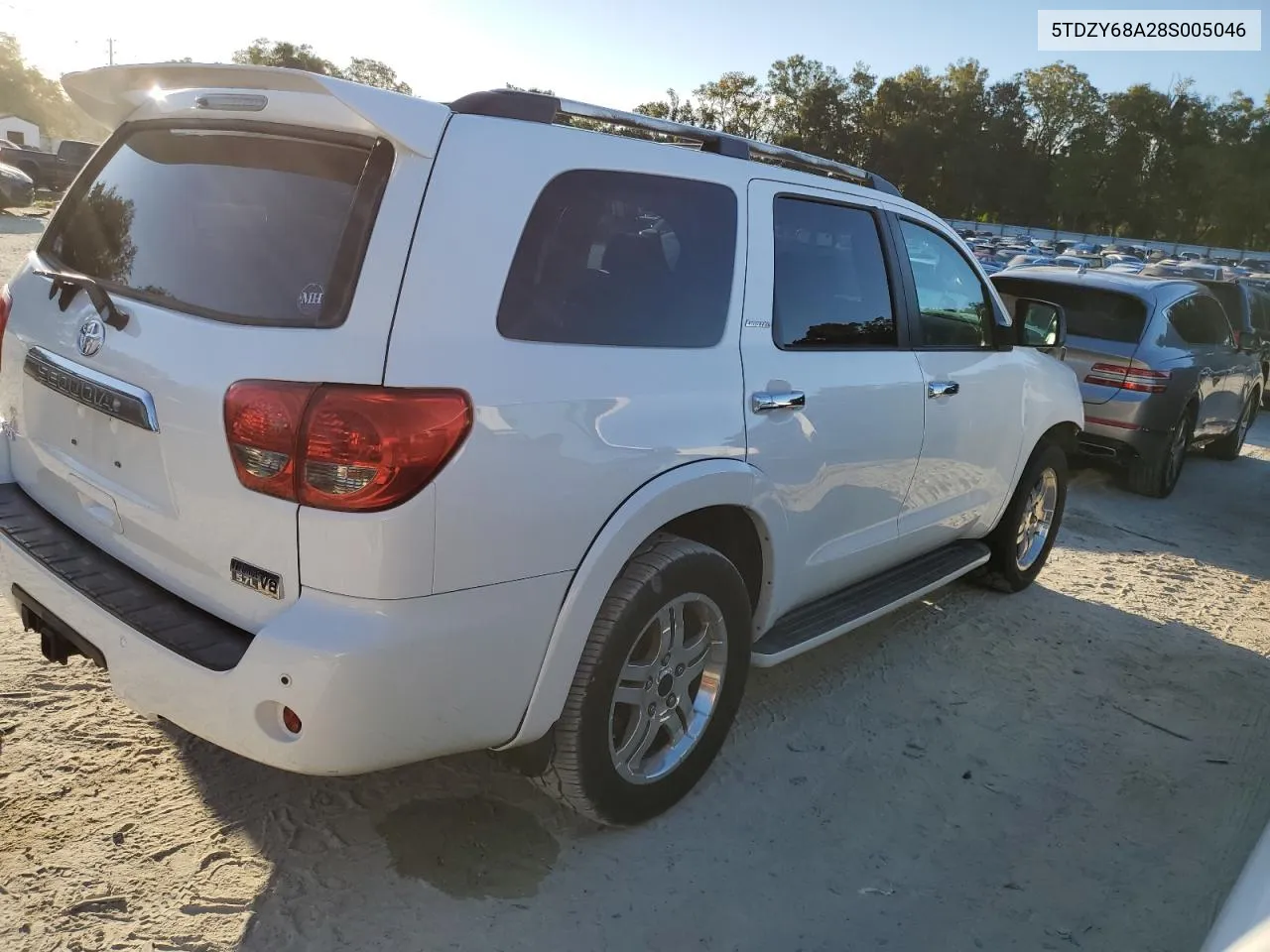 2008 Toyota Sequoia Limited VIN: 5TDZY68A28S005046 Lot: 76626794