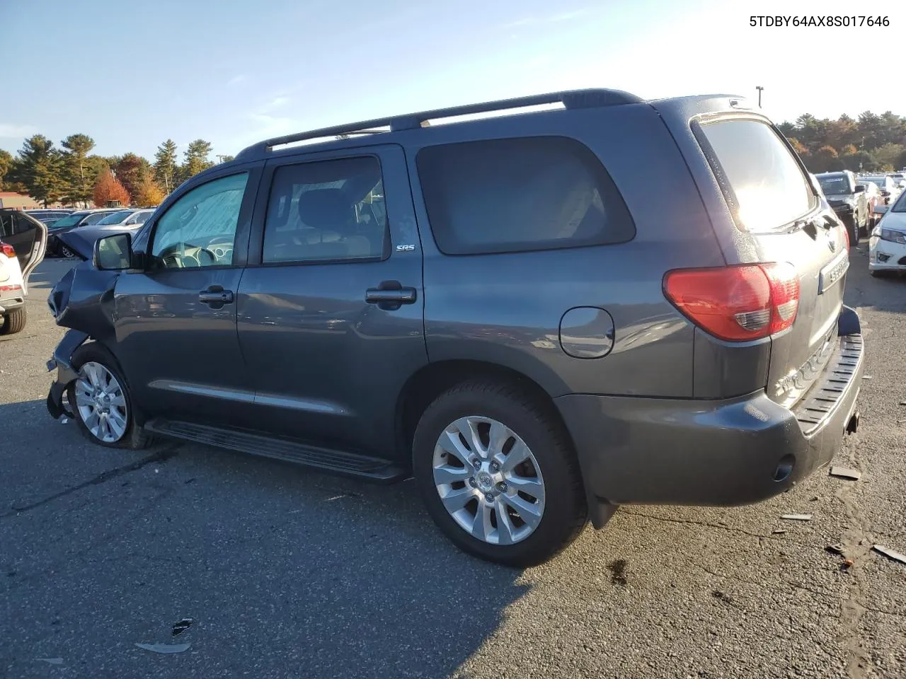 2008 Toyota Sequoia Sr5 VIN: 5TDBY64AX8S017646 Lot: 76740494