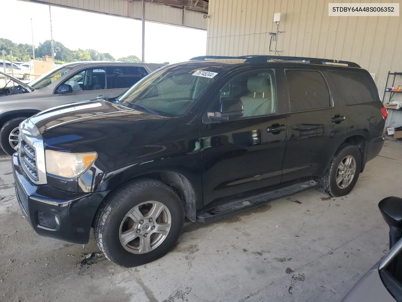 2008 Toyota Sequoia Sr5 VIN: 5TDBY64A48S006352 Lot: 76745244