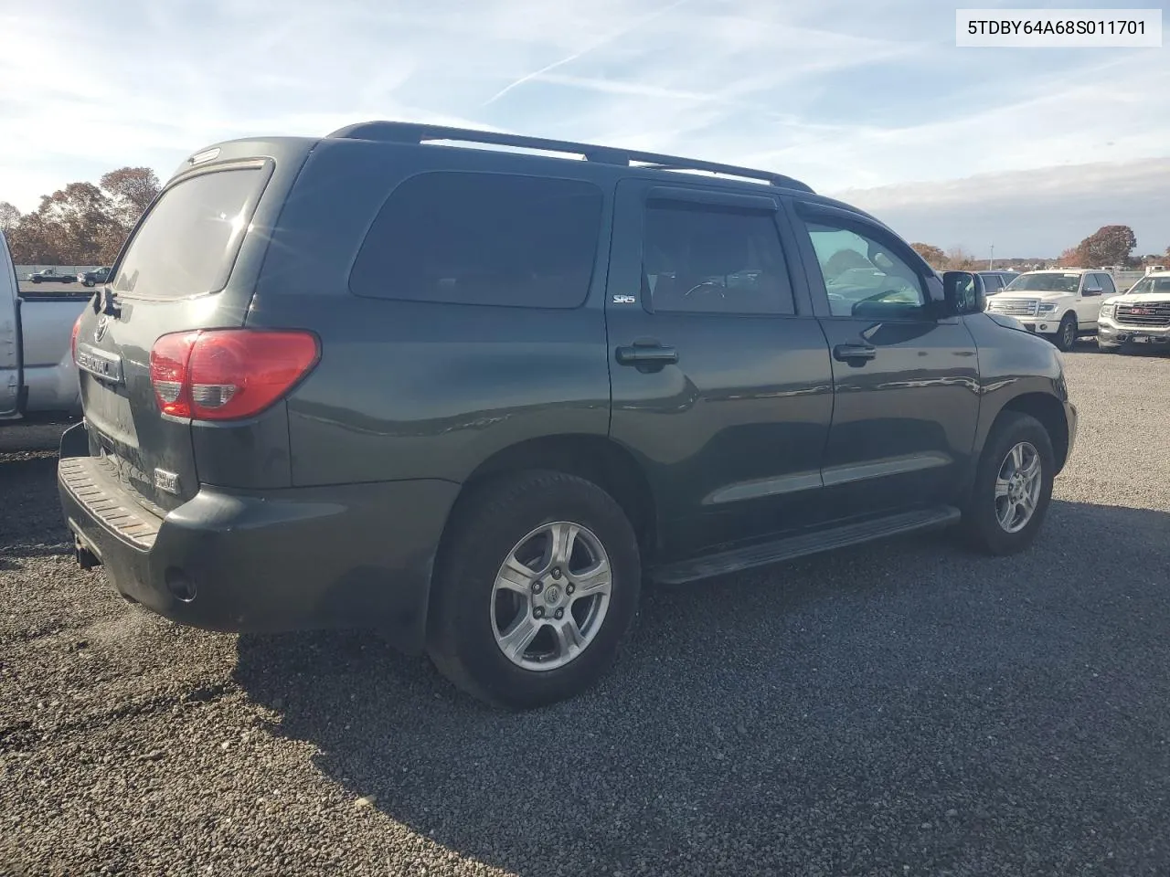 2008 Toyota Sequoia Sr5 VIN: 5TDBY64A68S011701 Lot: 76847654