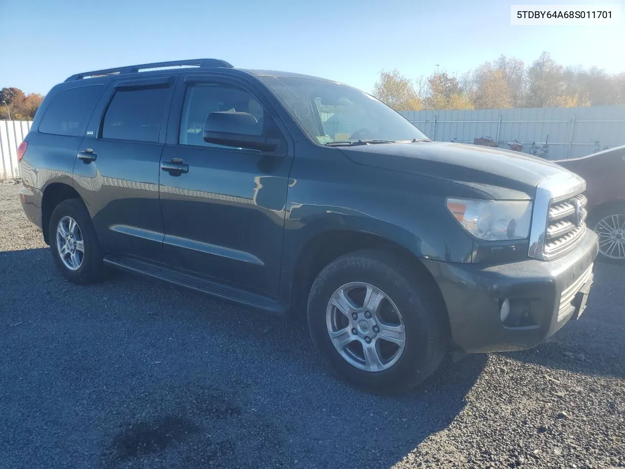 2008 Toyota Sequoia Sr5 VIN: 5TDBY64A68S011701 Lot: 76847654