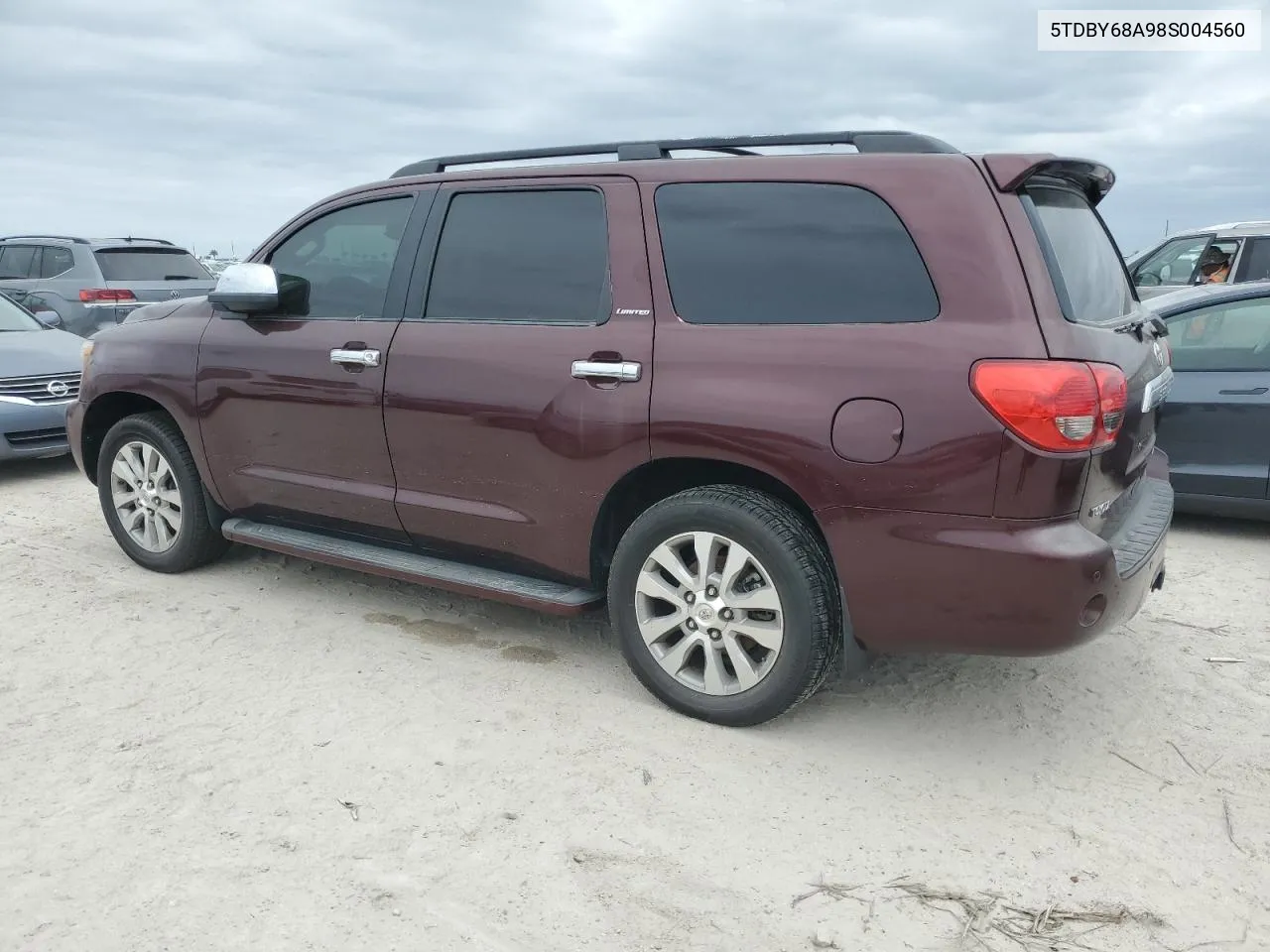 2008 Toyota Sequoia Limited VIN: 5TDBY68A98S004560 Lot: 76892314