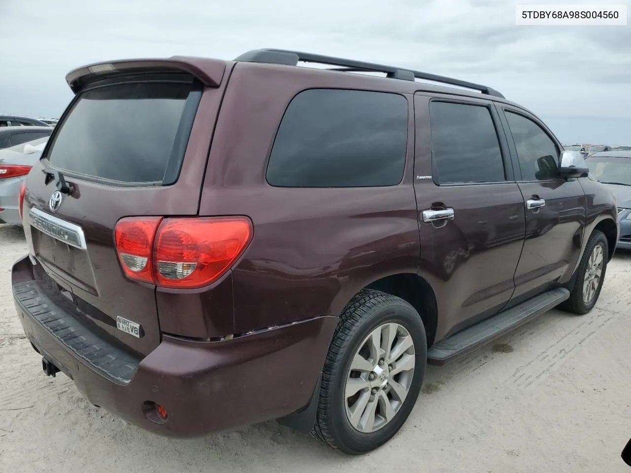 2008 Toyota Sequoia Limited VIN: 5TDBY68A98S004560 Lot: 76892314