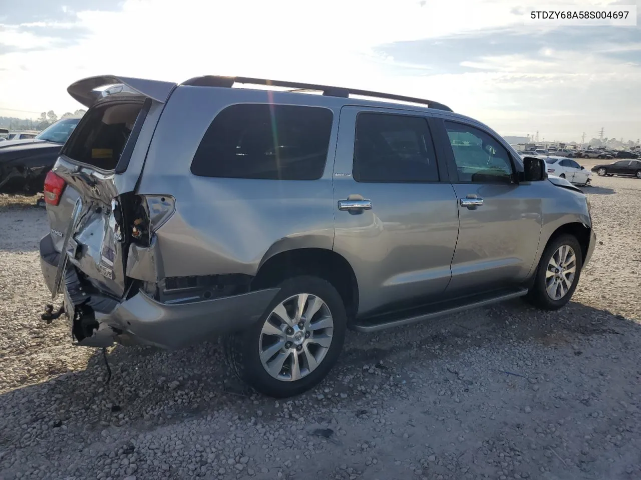 2008 Toyota Sequoia Limited VIN: 5TDZY68A58S004697 Lot: 76962774