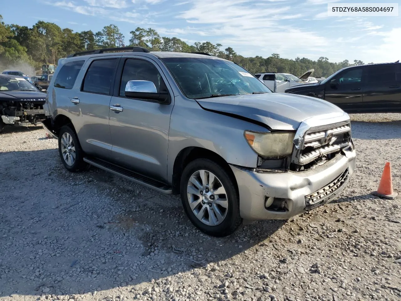 2008 Toyota Sequoia Limited VIN: 5TDZY68A58S004697 Lot: 76962774