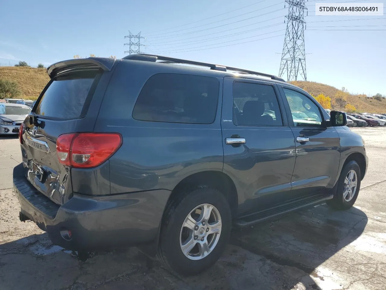 2008 Toyota Sequoia Limited VIN: 5TDBY68A48S006491 Lot: 77588944