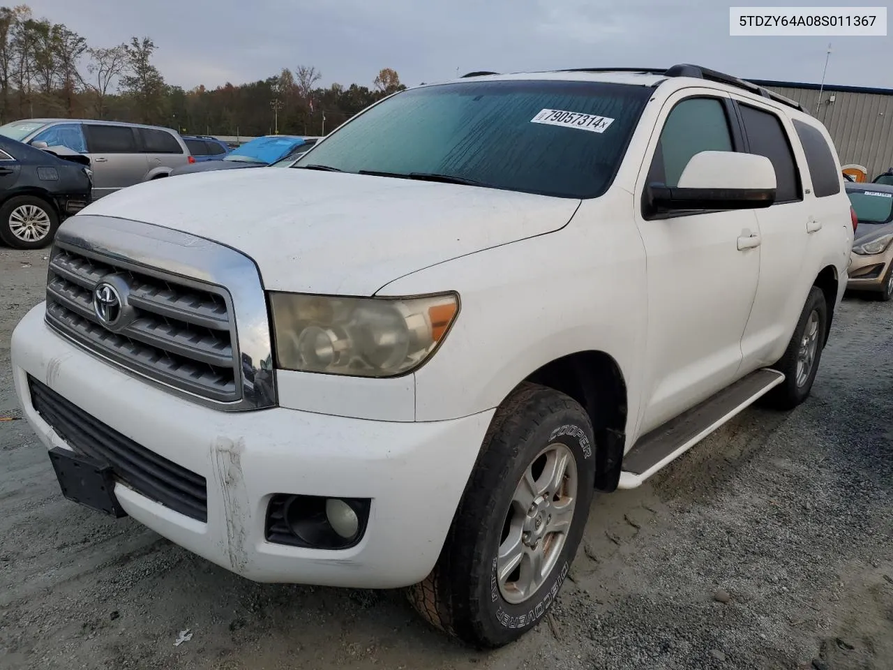 2008 Toyota Sequoia Sr5 VIN: 5TDZY64A08S011367 Lot: 79057314