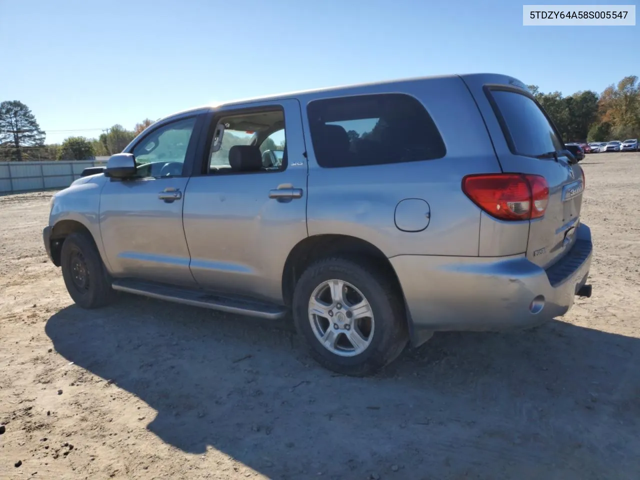 2008 Toyota Sequoia Sr5 VIN: 5TDZY64A58S005547 Lot: 80563744