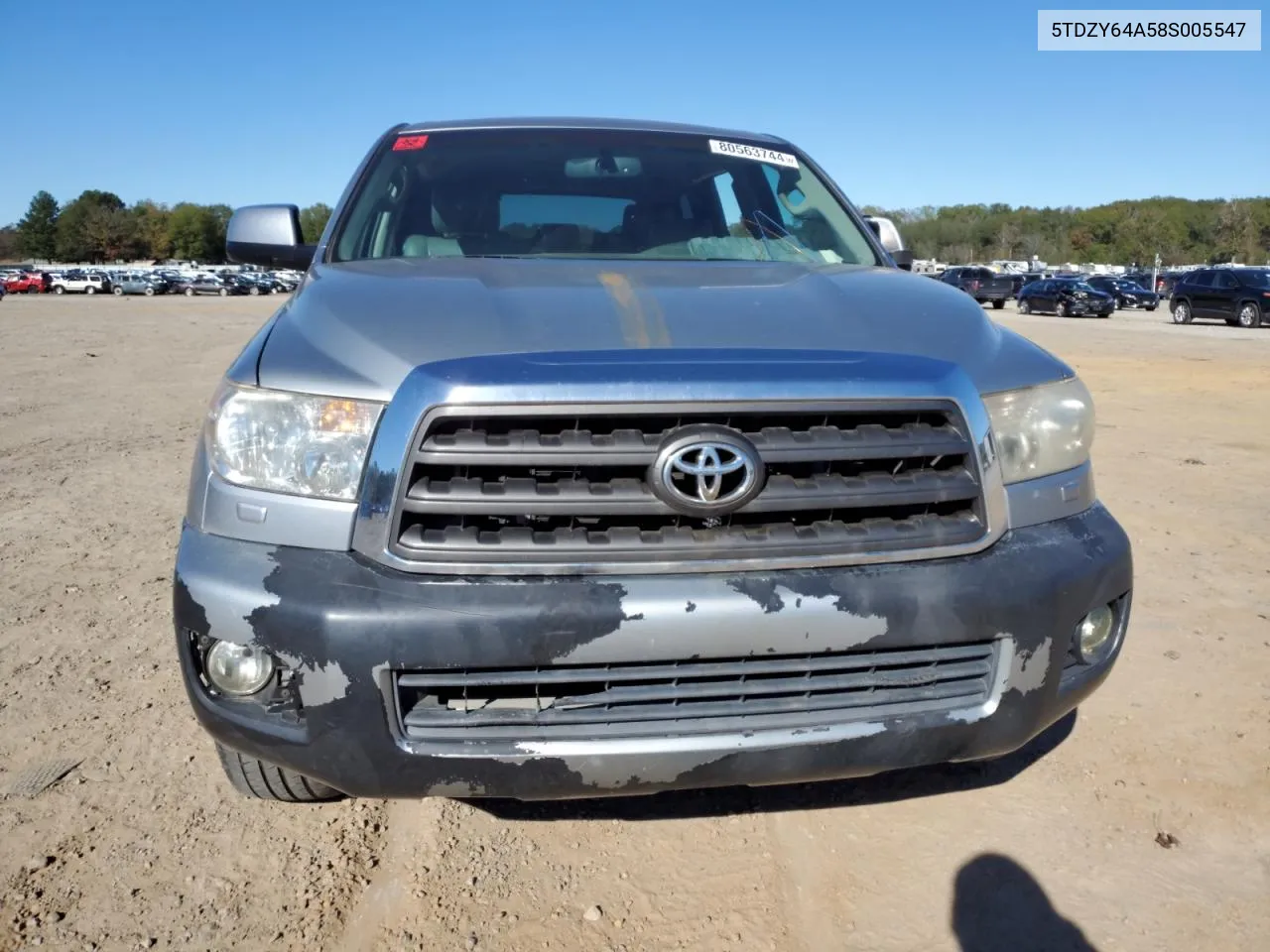 2008 Toyota Sequoia Sr5 VIN: 5TDZY64A58S005547 Lot: 80563744