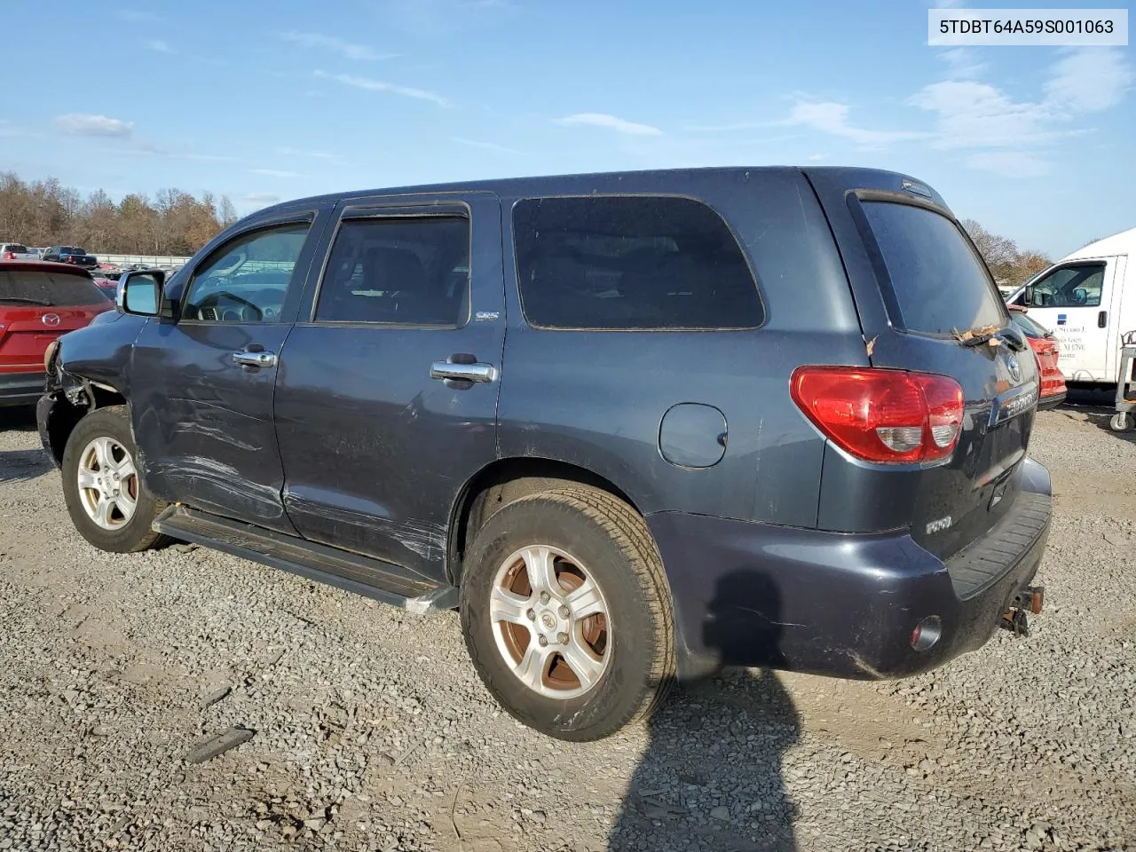 2009 Toyota Sequoia Sr5 VIN: 5TDBT64A59S001063 Lot: 78681354