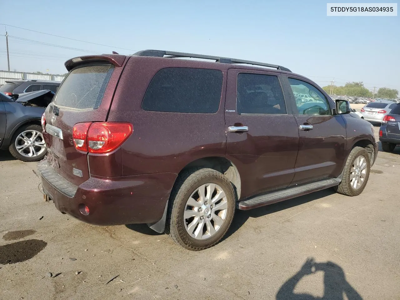 2010 Toyota Sequoia Platinum VIN: 5TDDY5G18AS034935 Lot: 69964744