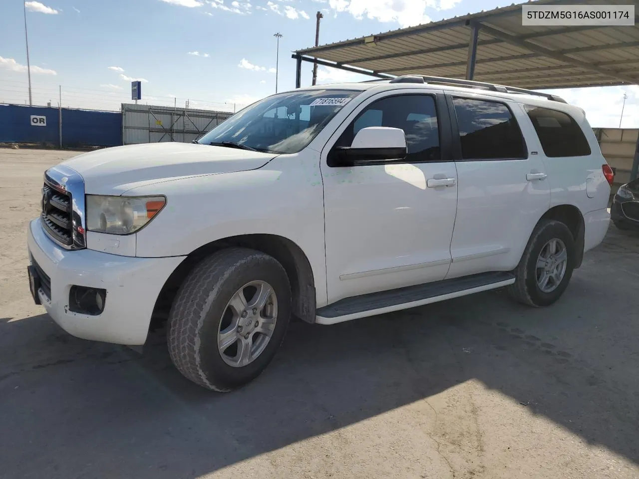 5TDZM5G16AS001174 2010 Toyota Sequoia Sr5