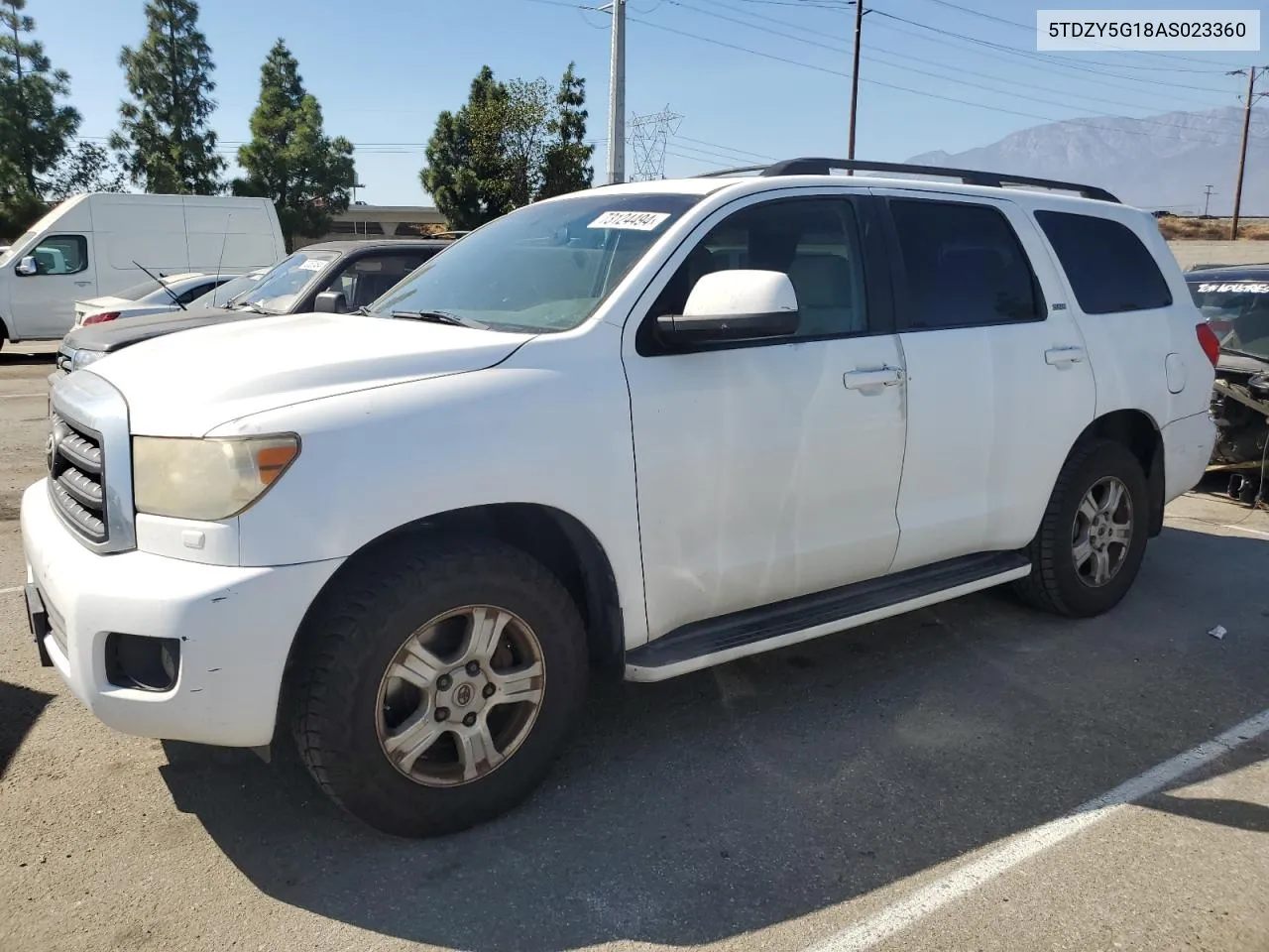 2010 Toyota Sequoia Sr5 VIN: 5TDZY5G18AS023360 Lot: 73124494