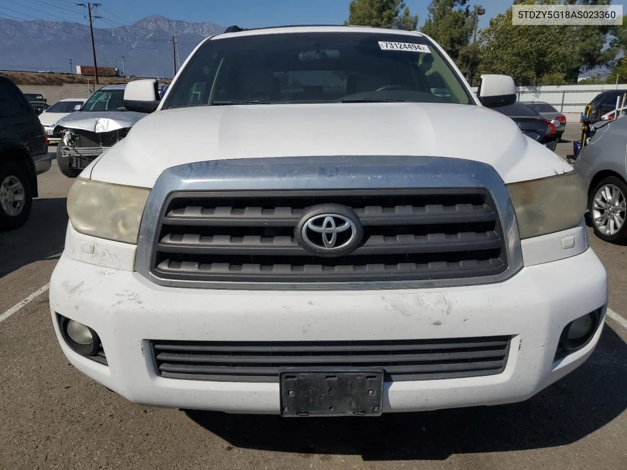 2010 Toyota Sequoia Sr5 VIN: 5TDZY5G18AS023360 Lot: 73124494