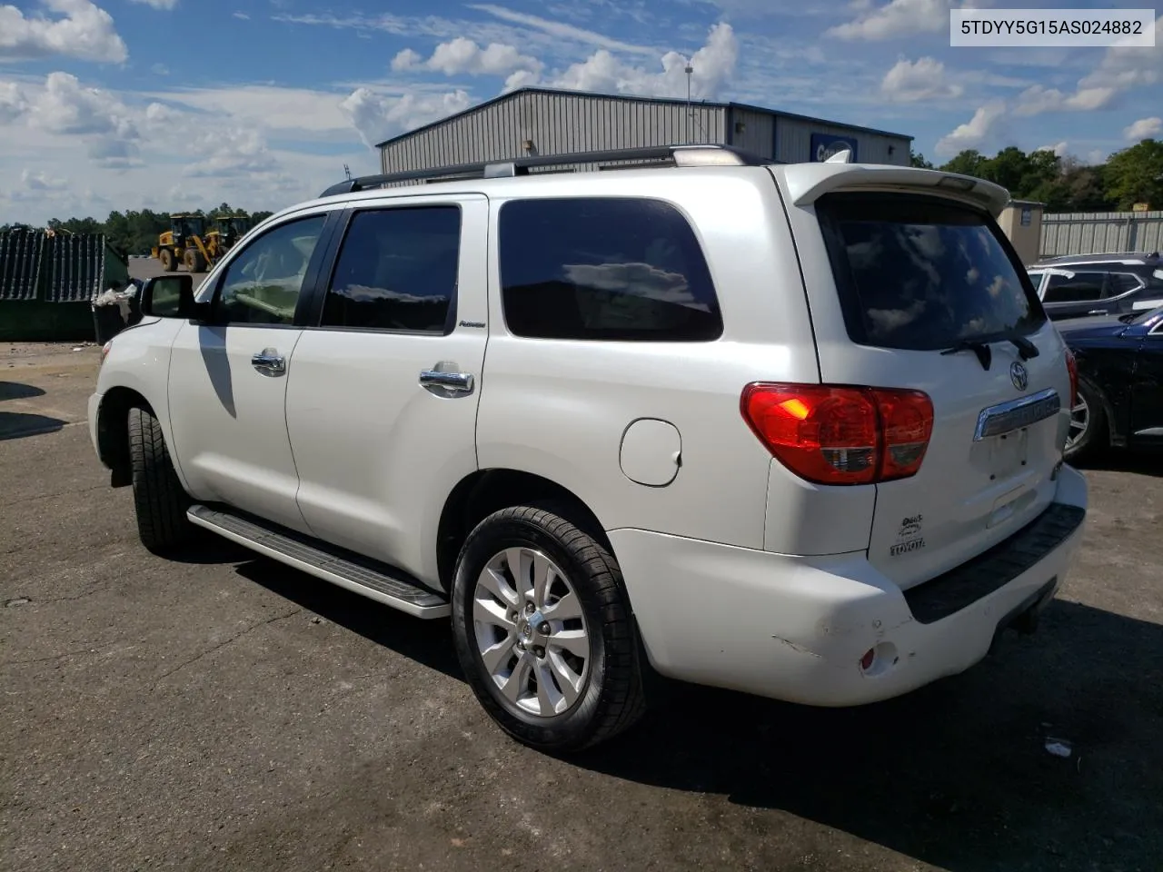 2010 Toyota Sequoia Platinum VIN: 5TDYY5G15AS024882 Lot: 73760524