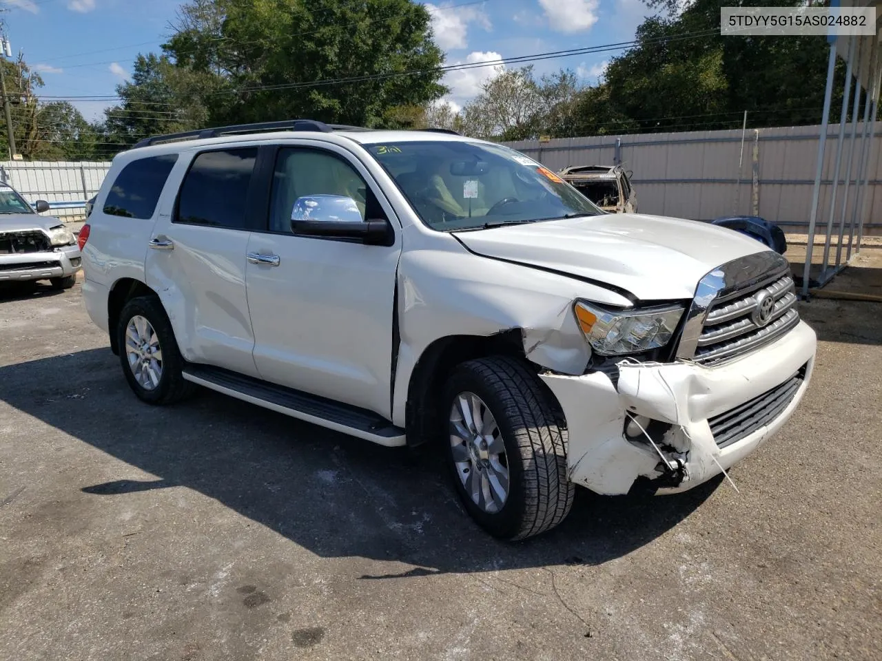 2010 Toyota Sequoia Platinum VIN: 5TDYY5G15AS024882 Lot: 73760524