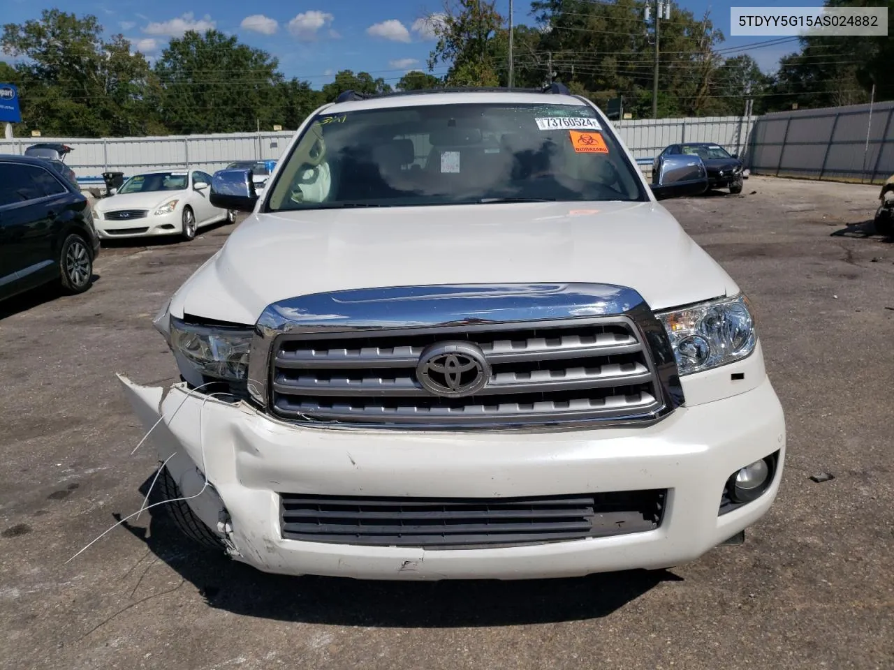 2010 Toyota Sequoia Platinum VIN: 5TDYY5G15AS024882 Lot: 73760524