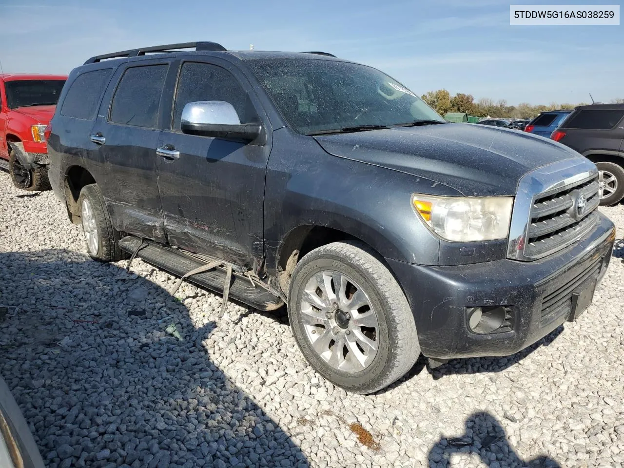 2010 Toyota Sequoia Platinum VIN: 5TDDW5G16AS038259 Lot: 78182784