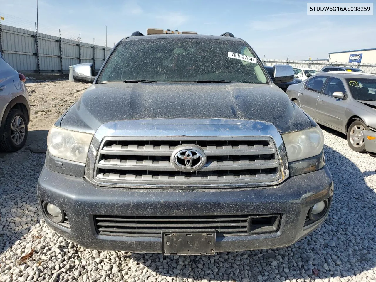 2010 Toyota Sequoia Platinum VIN: 5TDDW5G16AS038259 Lot: 78182784